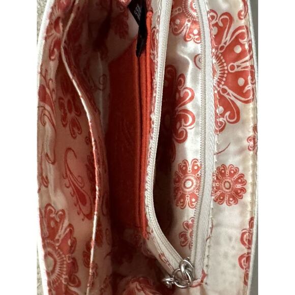 Grace Adele Scentsy Crossbody/Clutch Ivory & Orange Patent NWOT - Picture 12 of 15